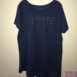 Sparkly Soft Nike Logo Tee